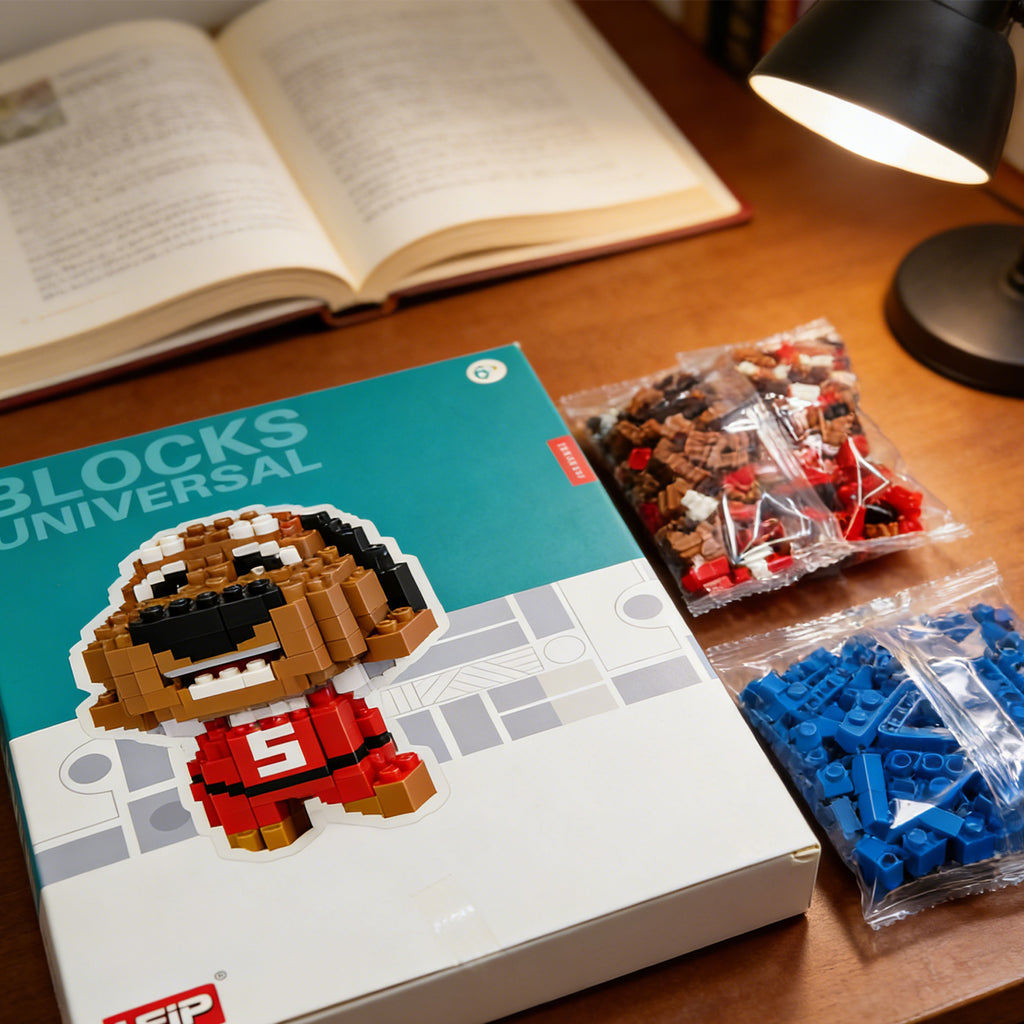 Dog Building Block-Brown