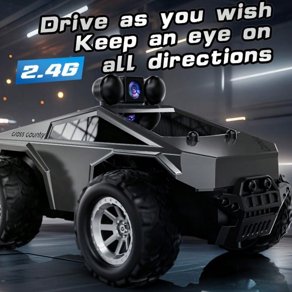 RC Car With HD Camera, High-Speed Remote Control Racing Car With LED Lights, Off-Road Drift Buggy For Kids & Adults, Ideal Holiday & Year-End Gift Set