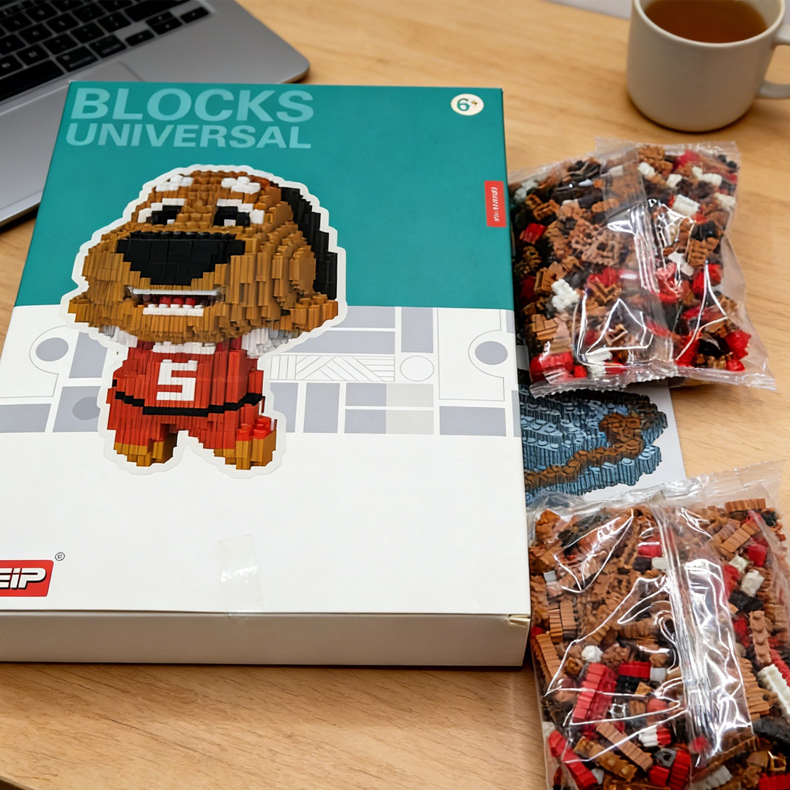 Dog Building Block-Brown