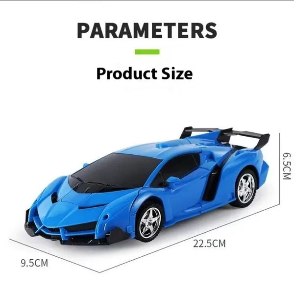 Transforming Car Robot, One-Button Deformation R&C Toy Car, 1-18 Scale 360' Rotating Drifting, Toys Suitable For Kids Over 3 Years Old, Educational Toys, Children's Day Gift, Birthday