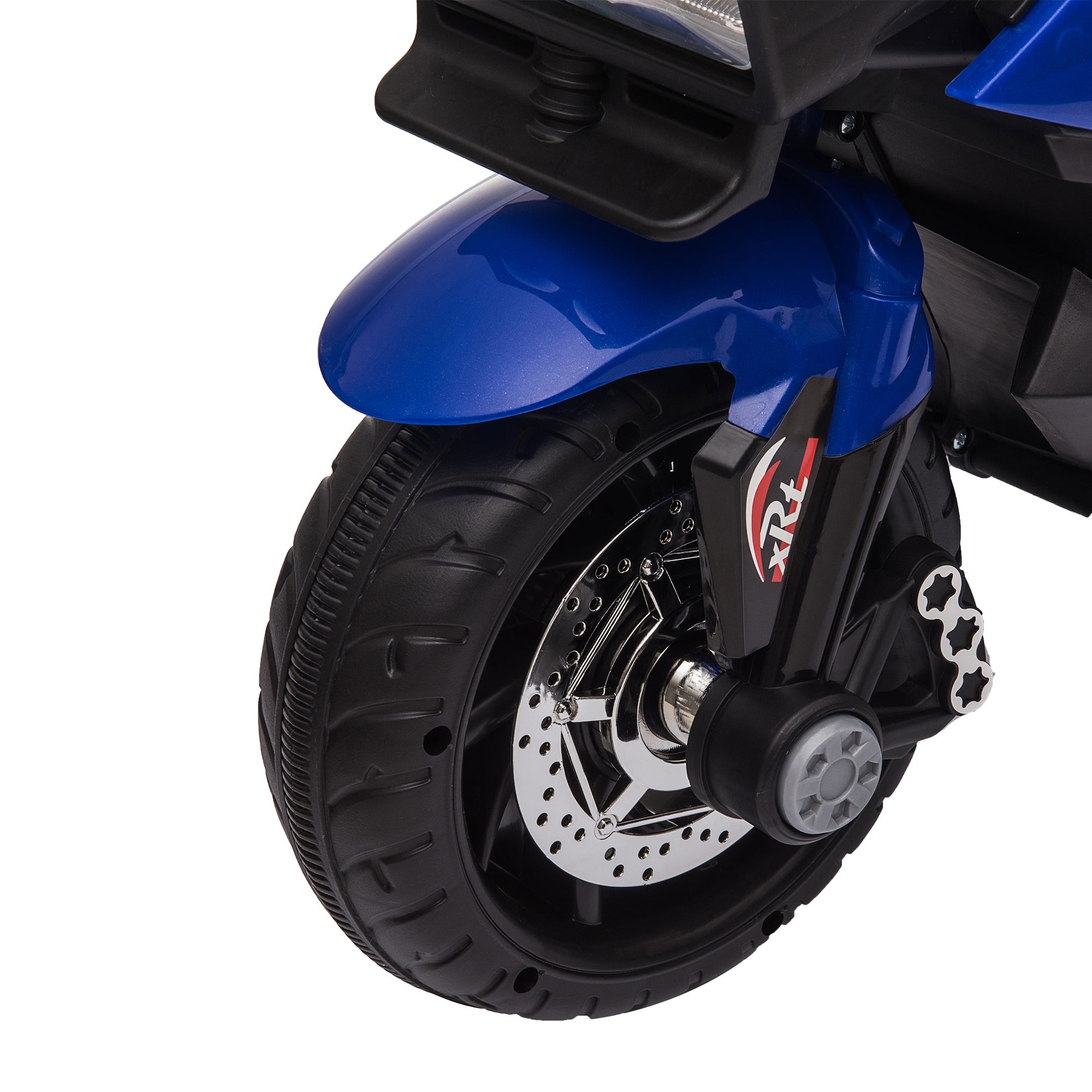 6V Kids Motorcycle Toddler Ride-on Toy, High-Traction Battery-Operated Mini Electric Motorbike with Forward/Reverse Switch, Music, Headlights, Horn, Blue