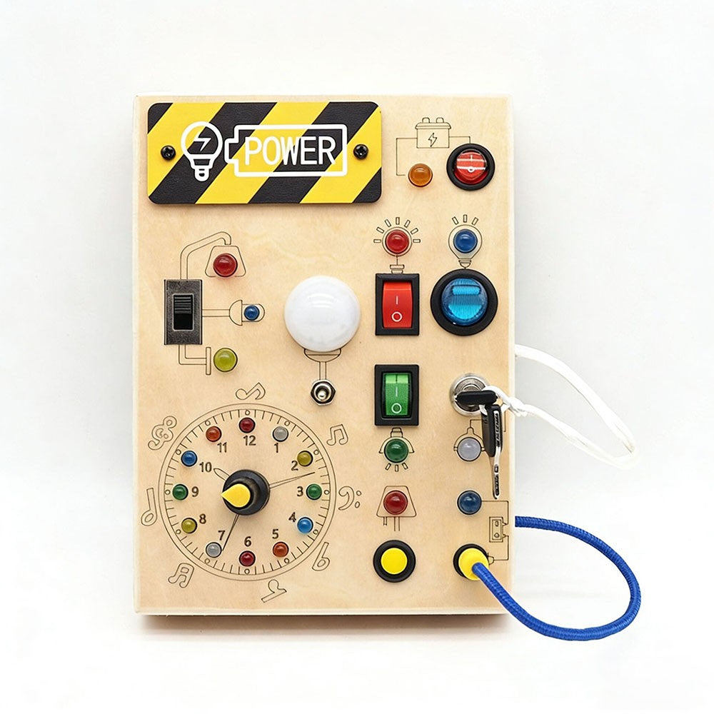 Montessori Wooden Busy Board For Toddlers Activity Board Sensory Toys Fidget