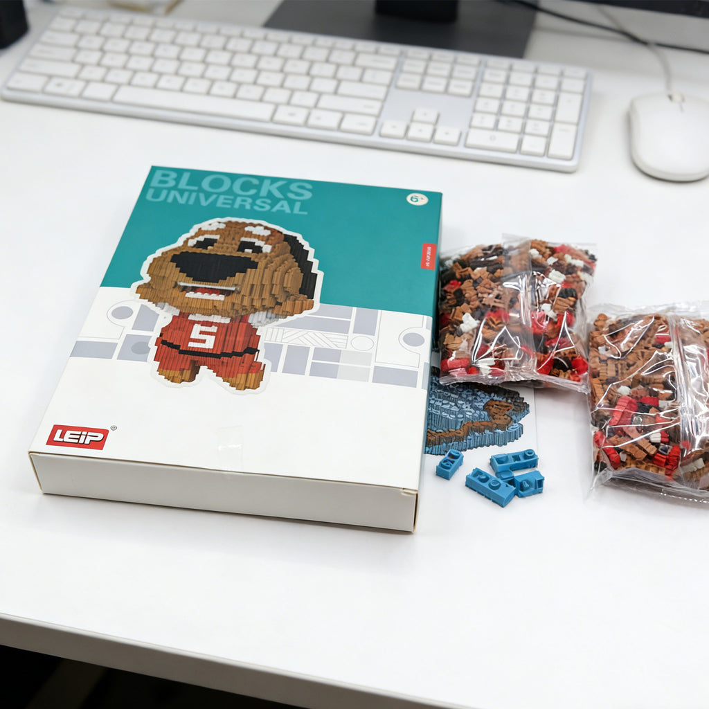 Dog Building Block-Brown