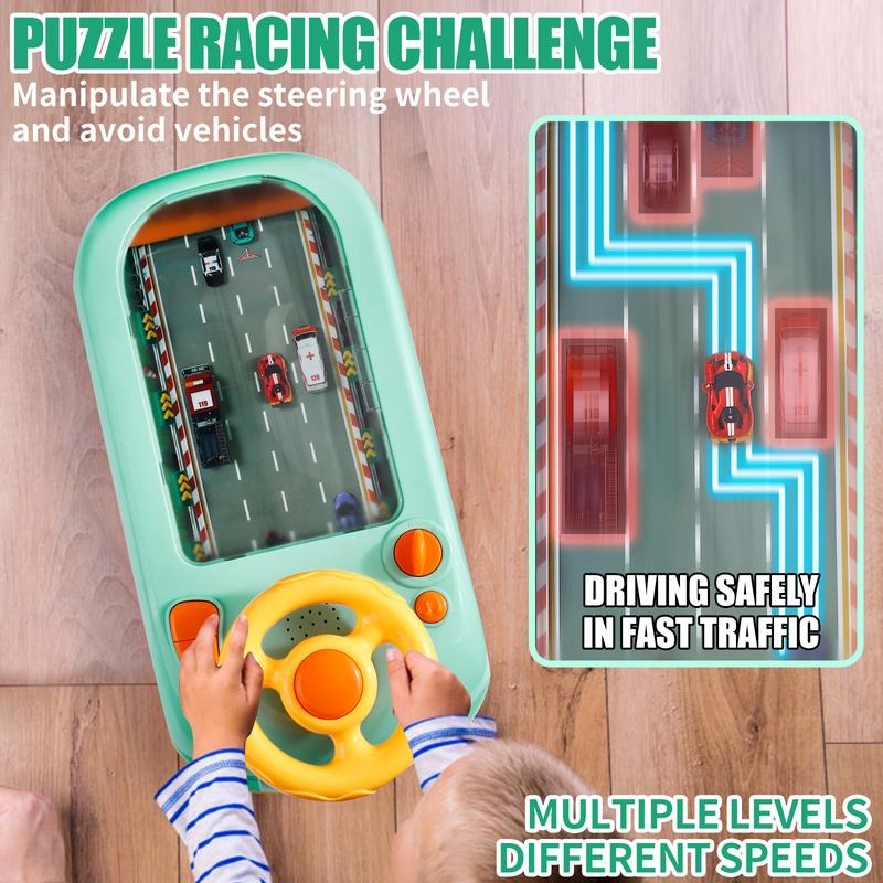 Musical Steering Wheel Toys For Boys 4 6 Year Old Toddler Simulated Driving Racing Car Game With Sound Ages 3 Year Old Interactive Educational Learning Race Truck For Kids Girls Birthday Gifts